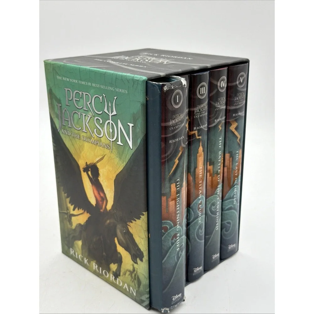 Percy Jackson & The Olympians First Edition 1-5 Hardcover Complete Rick Riordan